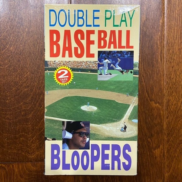 MLB Double Play Baseball Bloopers 2 Tape Set VHS 1993 60 Minutes - Picture 3 of 5